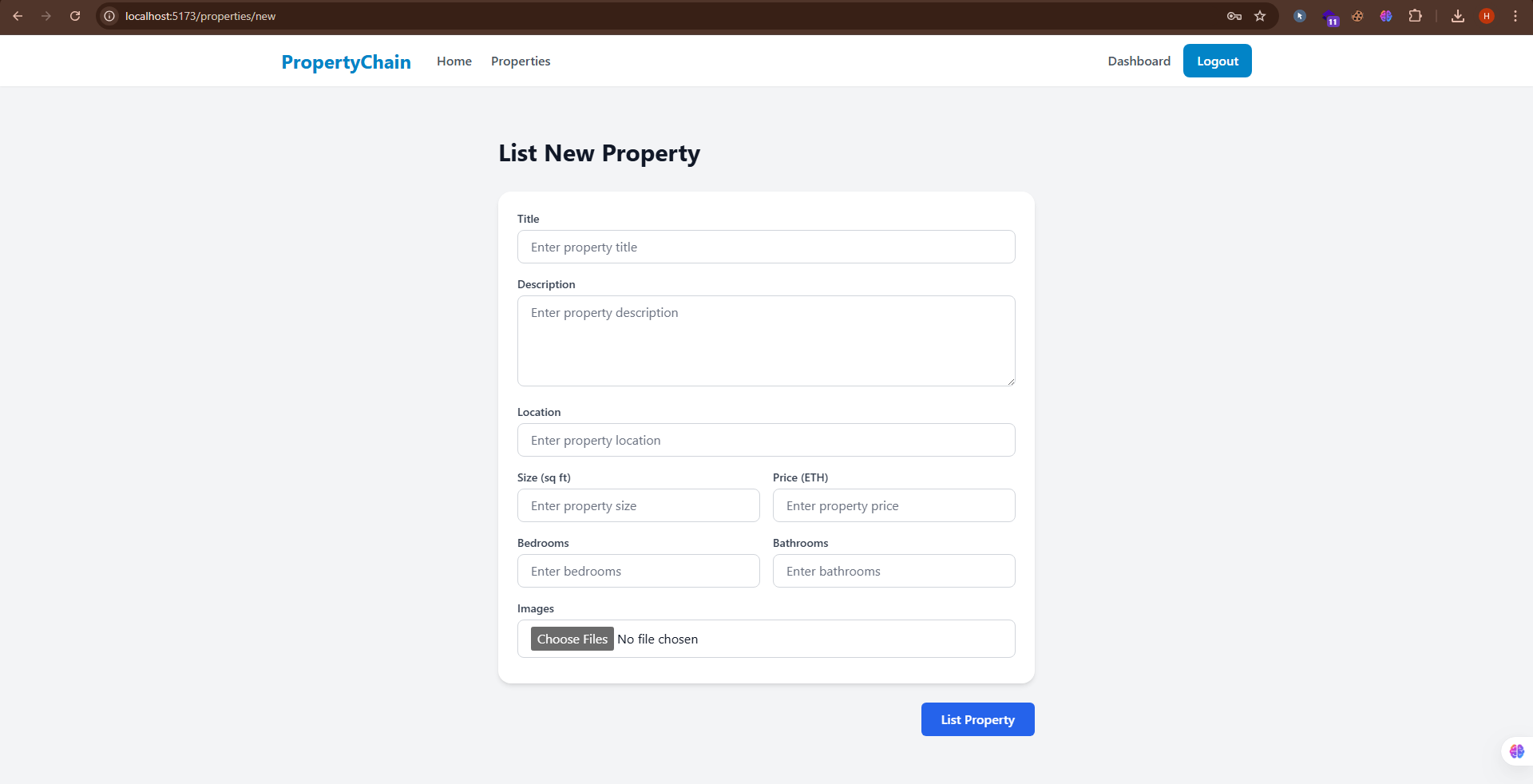 PropertyChain Listing Property
